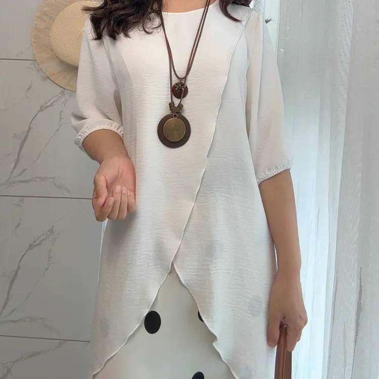 2025夏季大码百搭防晒透气上衣罩衫女