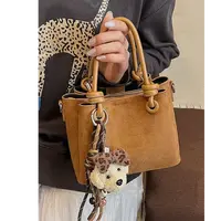 【阿芳专属】高级感复古手提包包女2025冬季新款磨砂通勤单肩包