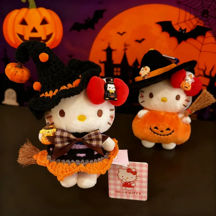 正版万圣节hellokitty玩偶包包挂件书包背包装饰车载摆件生日礼物