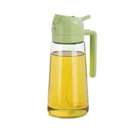 倒喷两用玻璃油壶绿色600ml