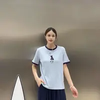 8781-小女孩撞色拼接（两色）短袖T