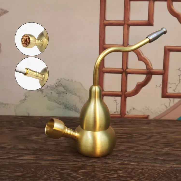 全黄铜光面过滤烟斗两用过滤斗