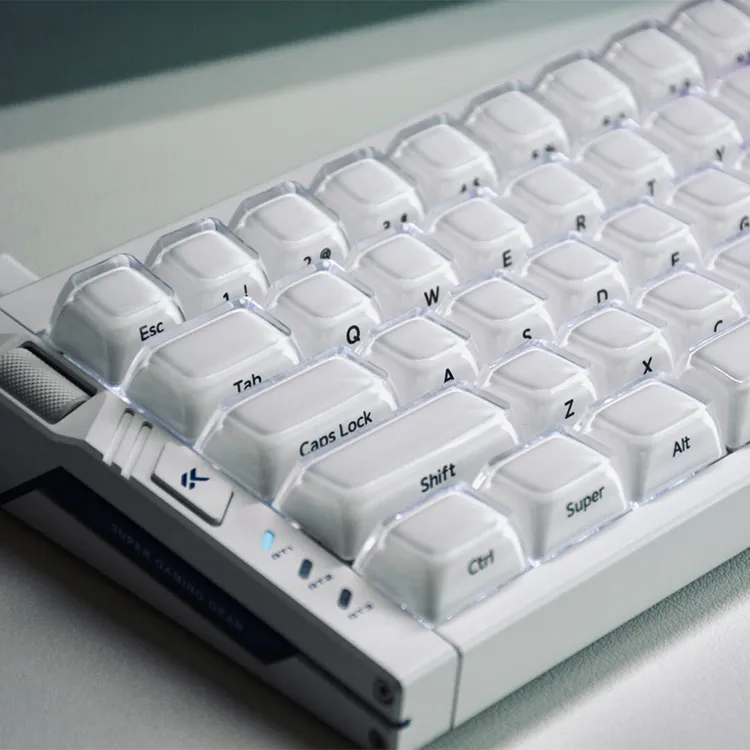XVX水晶果冻2.0克罗心键帽磁轴机械键盘侧刻PC加厚MDA魔导士ACE68