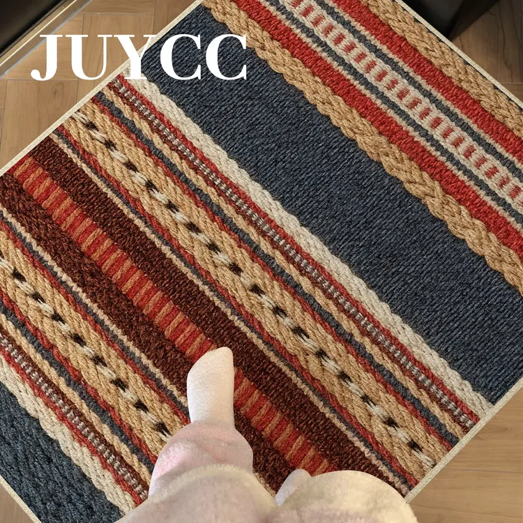 波西米亚地垫入户门垫进门防滑耐脏可裁剪家用室内玄关地毯高级感