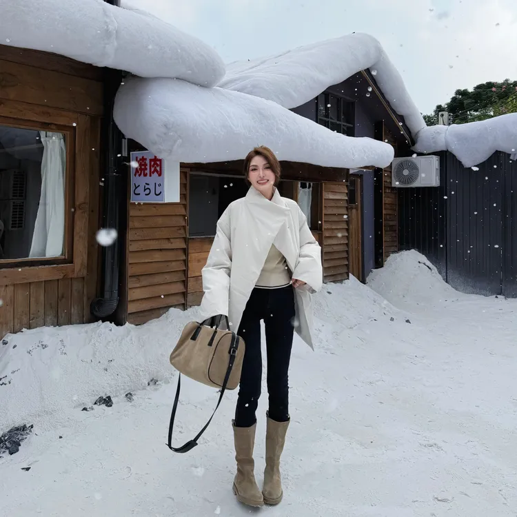 Moprobably李予诺「艺叙」"90白鹅绒"时尚简约百搭羽绒服L5468026