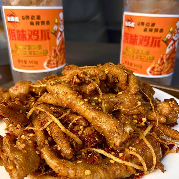 佤味鸡爪一斤装云南佤族特色美食麻辣国产大鸡爪无狠活