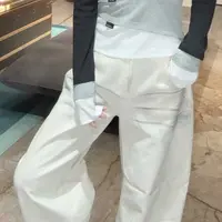  【HAV】 新款时髦百搭中高腰猫须做旧脏脏磨毛牛仔弯刀裤