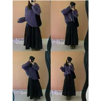 十三行白白家-罗马画报～冬季新款有厚度碎花裙#8344