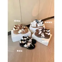 【苏茵茵】新色来啦~8cm内增高月牙厚底鸳鸯鞋带运动休闲鞋女德训鞋