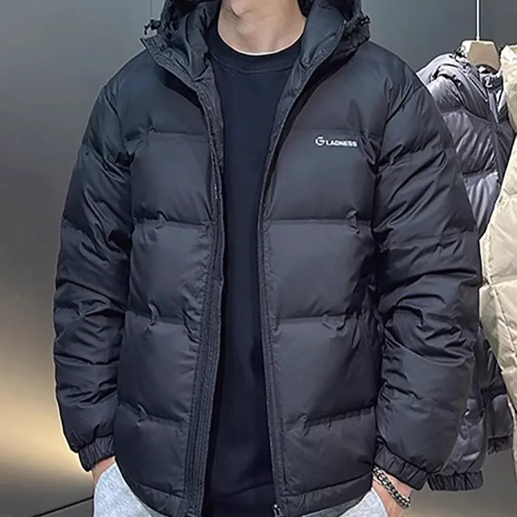 男士加厚大码棉服短款休闲连帽冬季保暖防风棉袄舒适面包服棉衣