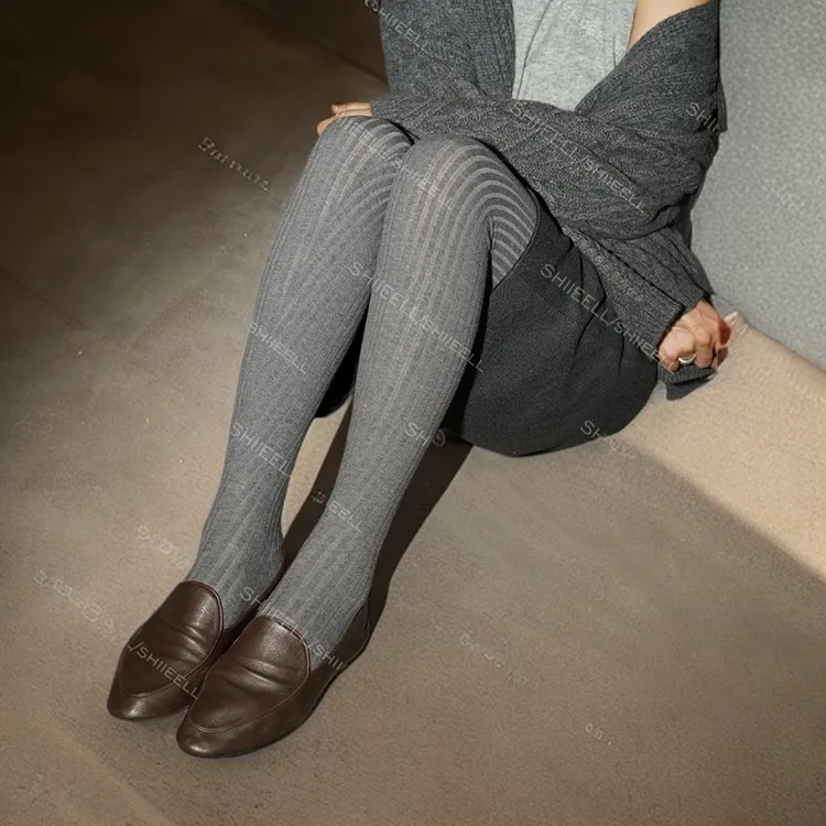SHIIEELL【时髦高质袜】高智风超细棉纱轻薄洋气显瘦打底裤袜ZH565