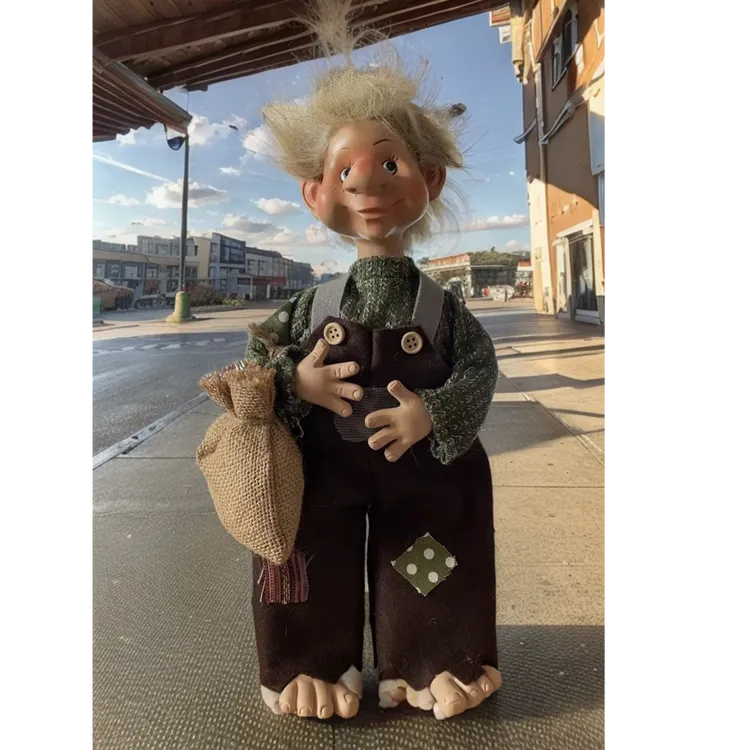 中古树脂站立山妖居家摆件手工特色可爱创意摆设个性微景观家用