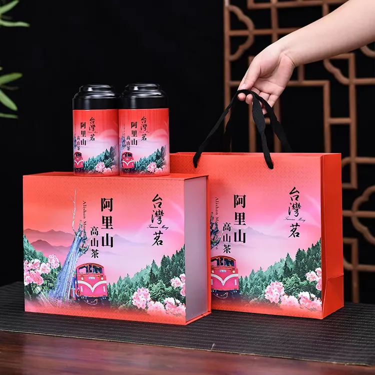 台湾阿里山高山乌龙茶清香型金萱茶礼盒装