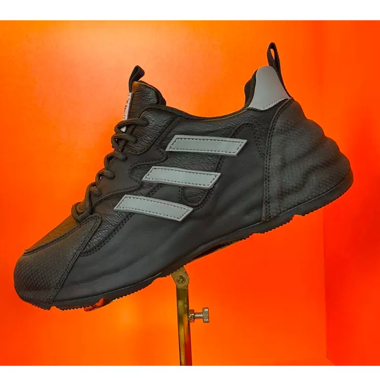 2025轻奢休闲男鞋秋冬季新款百搭防滑增高包底鞋皮面老爹鞋运动