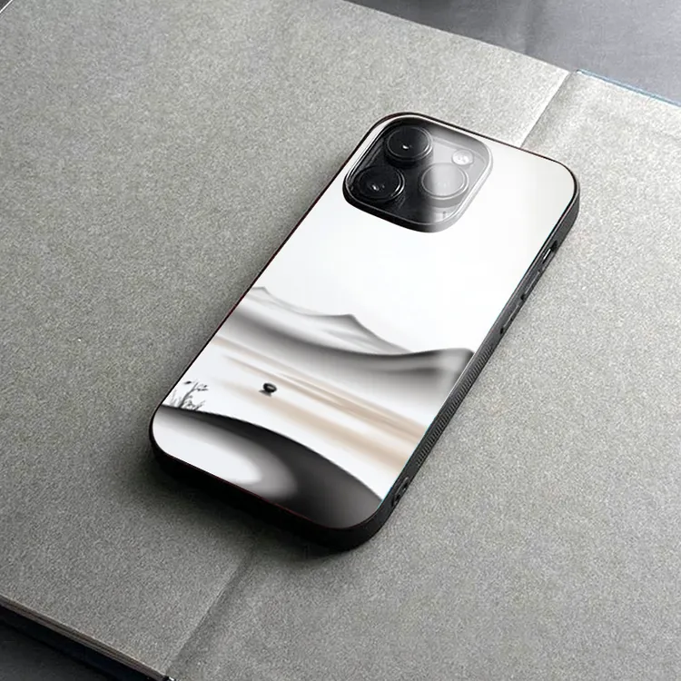 印象手机壳[墨染山水]新中式适用多型号手机的文艺自然风景手机壳