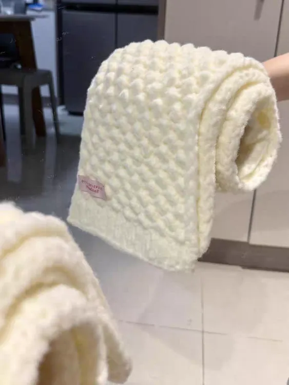 8股织围巾材料包云朵绵绵慕丝线新手自制棒针秋冬礼物送女友