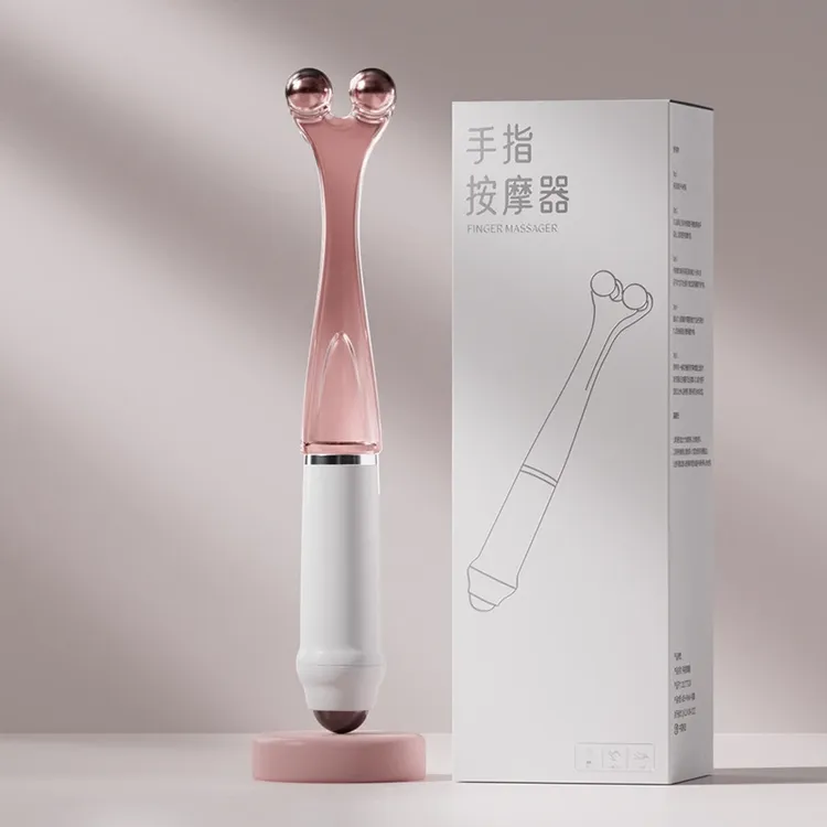 荞芬手指按摩器关节滚轮式新款多功能蜗牛钢磁珠夹手指按摩仪神器