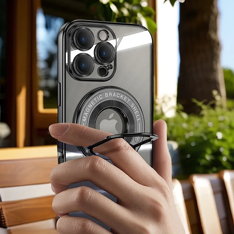 苹果16/15/14/13/12手机壳隐形拉杆磁吸支架适用iphone16Pro全包