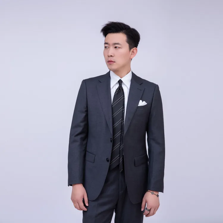 男士 西装 140支纯羊毛 高端西装修身休闲结婚【有大码】