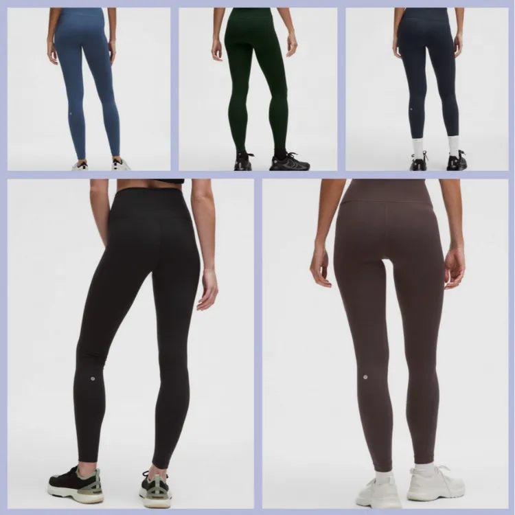 lululemon/露露乐蒙无兜 Wunder Train HR 28寸女式打底裤腿标