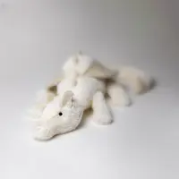 【送礼甄选】Jellyca英国正品白色雪龙毛绒玩具安抚娃娃生日礼物