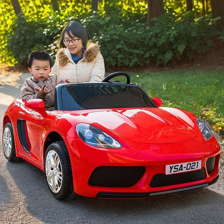 岳氏儿童遥控四轮电动车双人大号小孩宝宝超大童车遥控车小车2岁