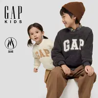 【大小童同款】Gap男女童2025秋季新款logo仿羊羔绒卫衣DR 804984
