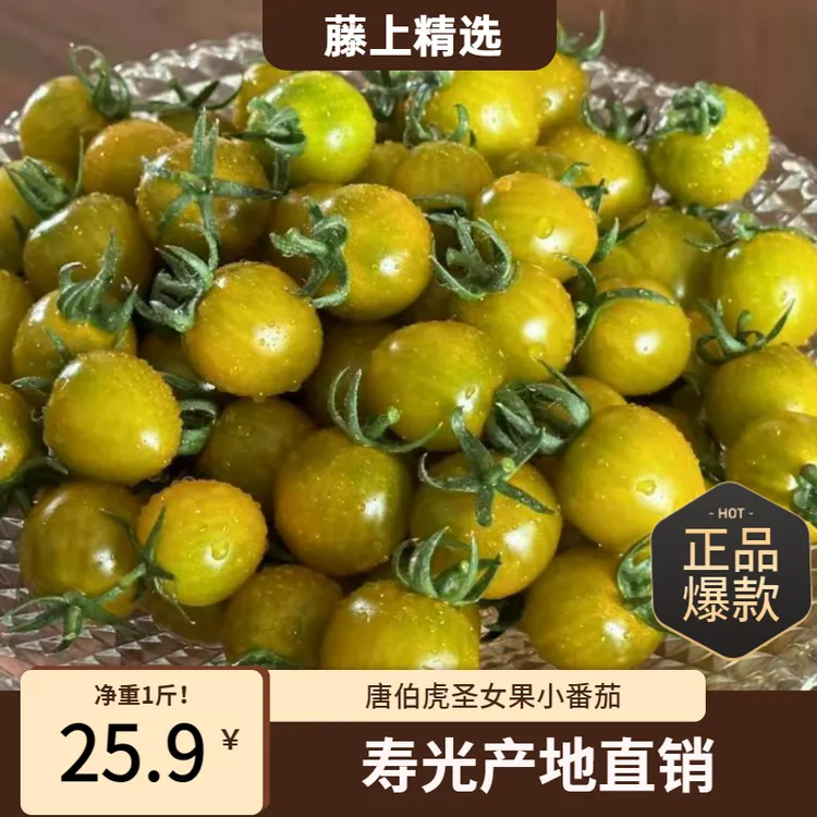 【新品】唐伯虎番茄山东寿光产地时令新鲜直发甘甜脆皮多汁！
