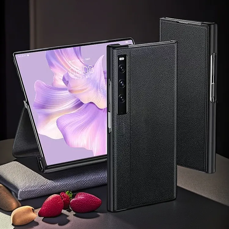 适用华为matexs2手机壳真皮翻盖式全包磁吸防摔matexs保护套超薄2