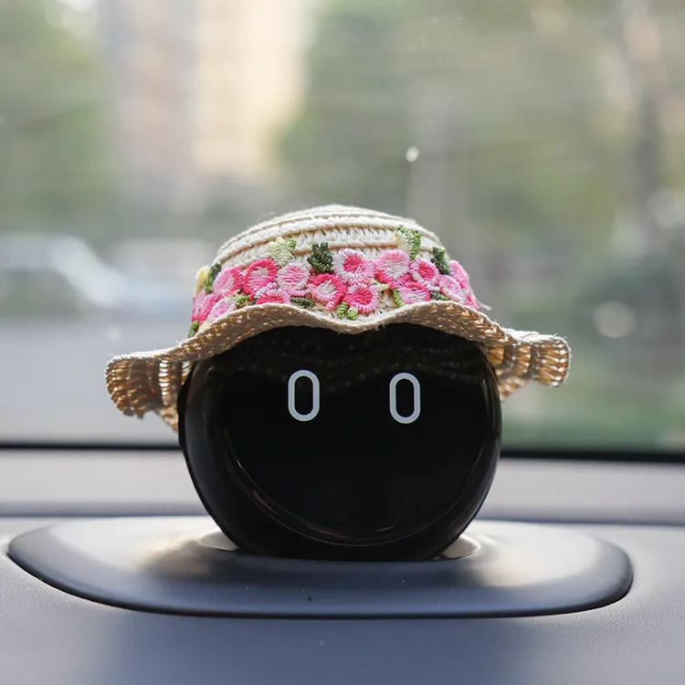 蔚来nomi帽子春季ET5ET7ET9EC6ES6ES8牛屋小草帽汽车摆件内饰用品