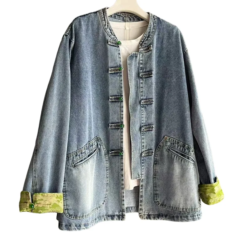 大码女装时尚牛仔外套