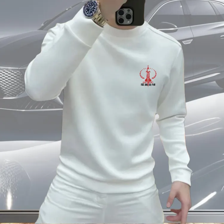 韩版卫衣男秋冬款2025新款潮牌修身休闲套头加绒长袖上衣服打底衫