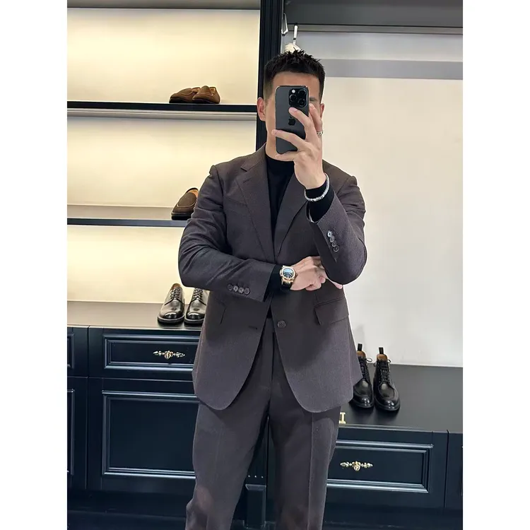 DAN LANG 401-1# 羊毛通勤休闲西服套装【单西服】