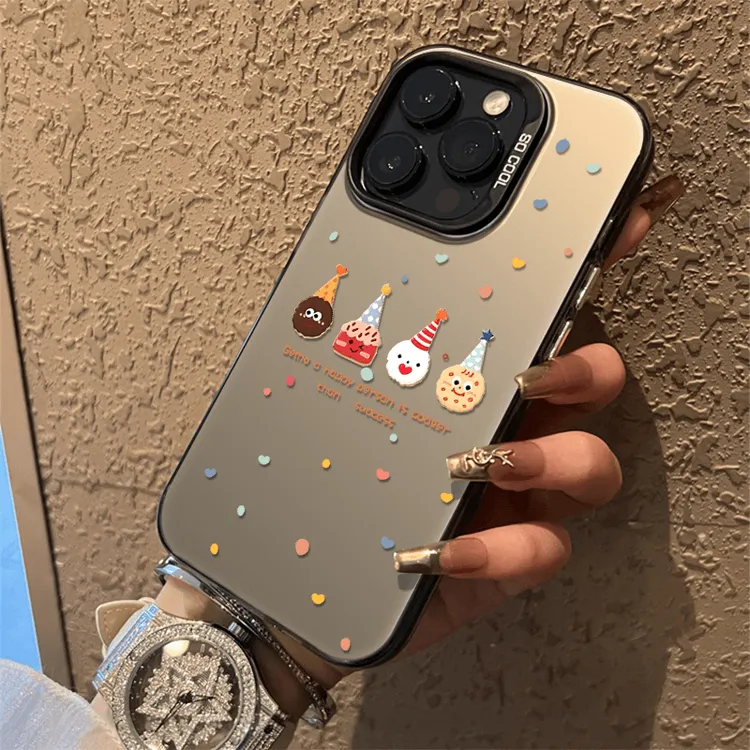饼干小人适用苹果16promax手机壳15plus全包14pro可爱13防摔壳