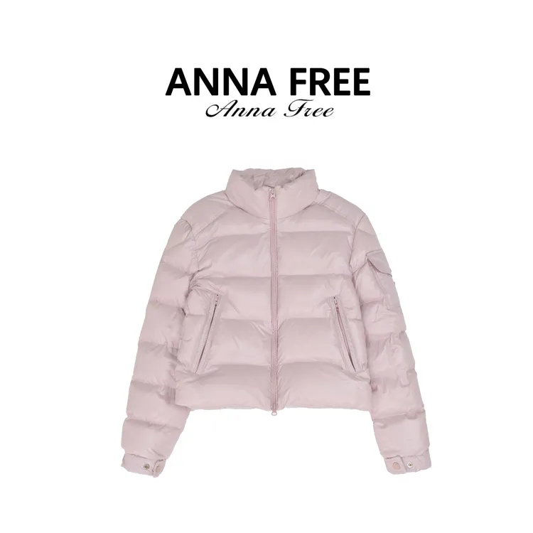 ANNA FREE 冬季新款白鸭小立领短款保暖休闲经典羽绒服ZCE25822