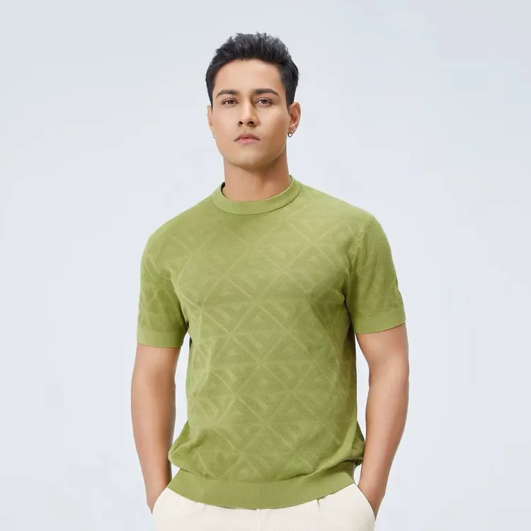 DIKALO FERRE/迪卡里奥 费雷D52DT103男士早春亲肤超细长绒棉短袖