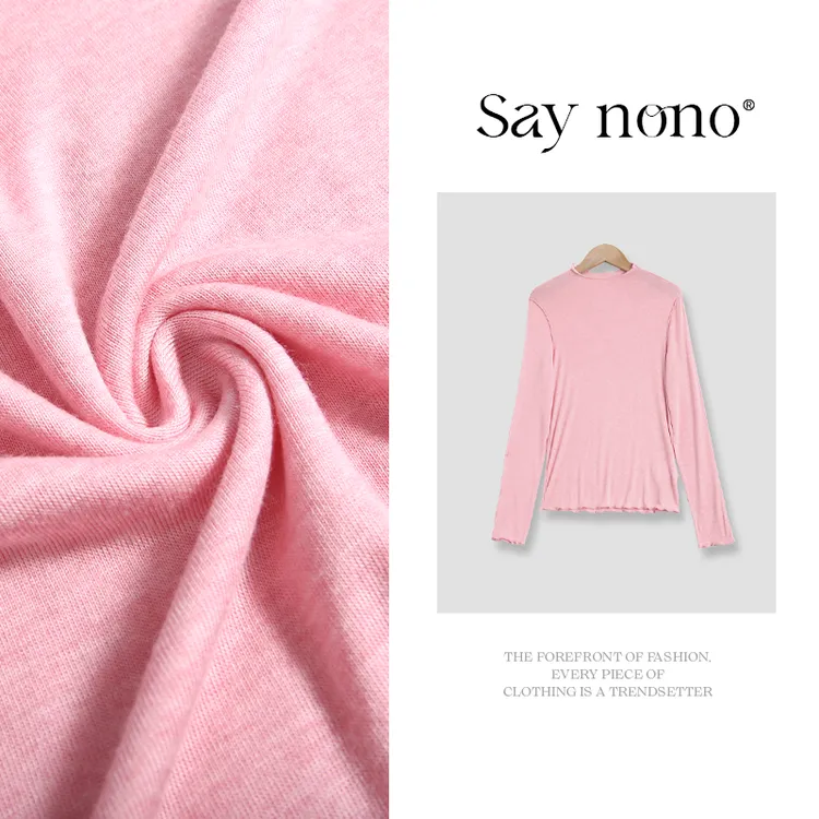 懒猫nono│Saynono 天丝羊毛木耳边半高领/XXYY8222