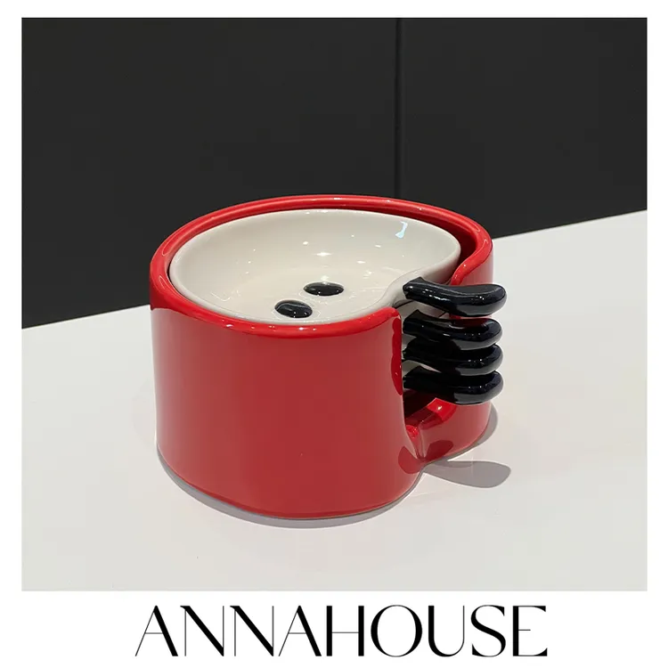 ANNAHOUSE苹果调味碟家用4英寸小碟子蘸料碟可爱创意好看YF