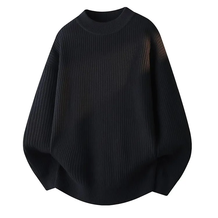 老钱风半高领针织衫毛衣男款爆款2025新款秋冬服装慵懒风打底衫