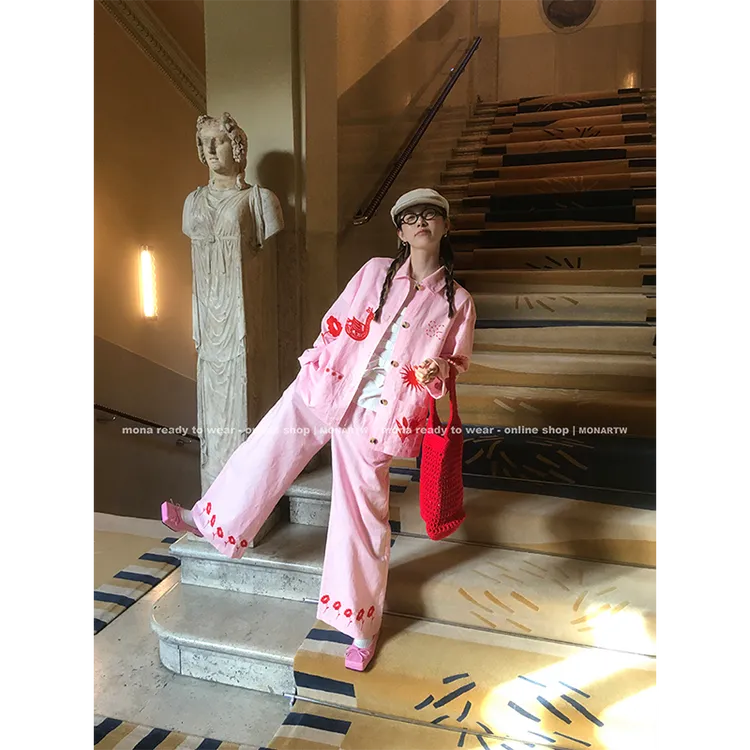 【Mona张绮贤】MONA 亚麻衬衫套装 O124C01064&O125K10024