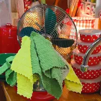 牛油果系列小方巾家用厨房毛巾绿色可爱抹布擦手巾清洁布