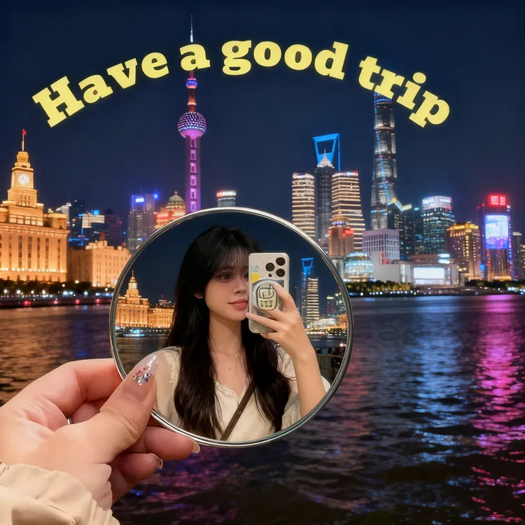 旅行情侣自拍神器！大广角凸面小圆镜 拍照超出片