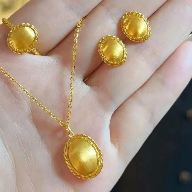 铜合金耳饰 新款秋冬古法椭圆几何造型耳钉显气质小众设计高级感