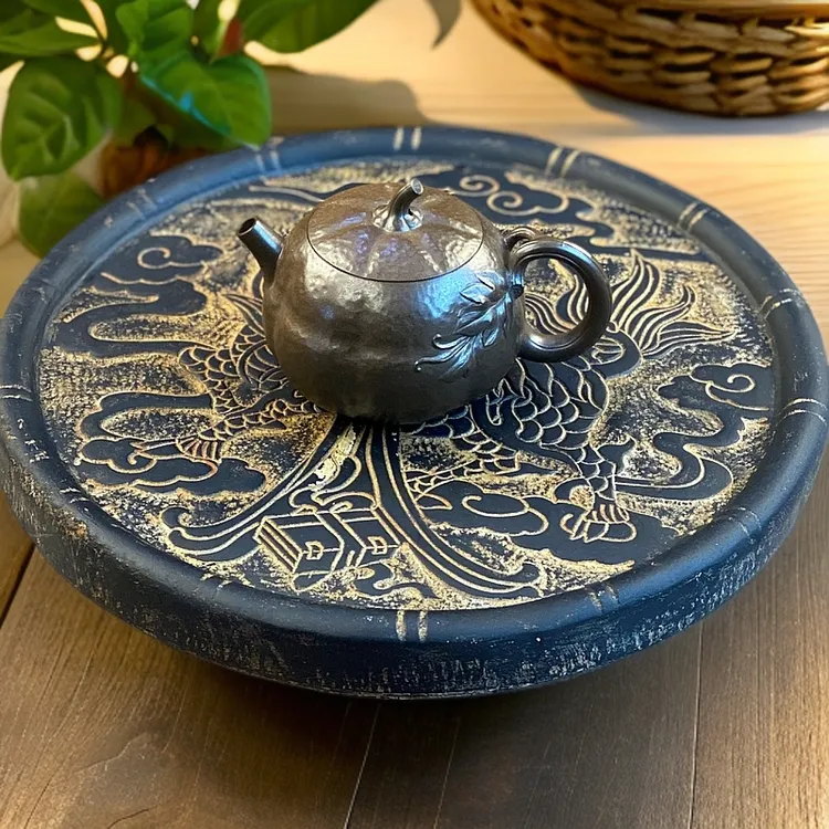 仿生柴烧南瓜壶200cc 内推球手工坭兴陶泡茶壶高端茶具茶器功夫茶