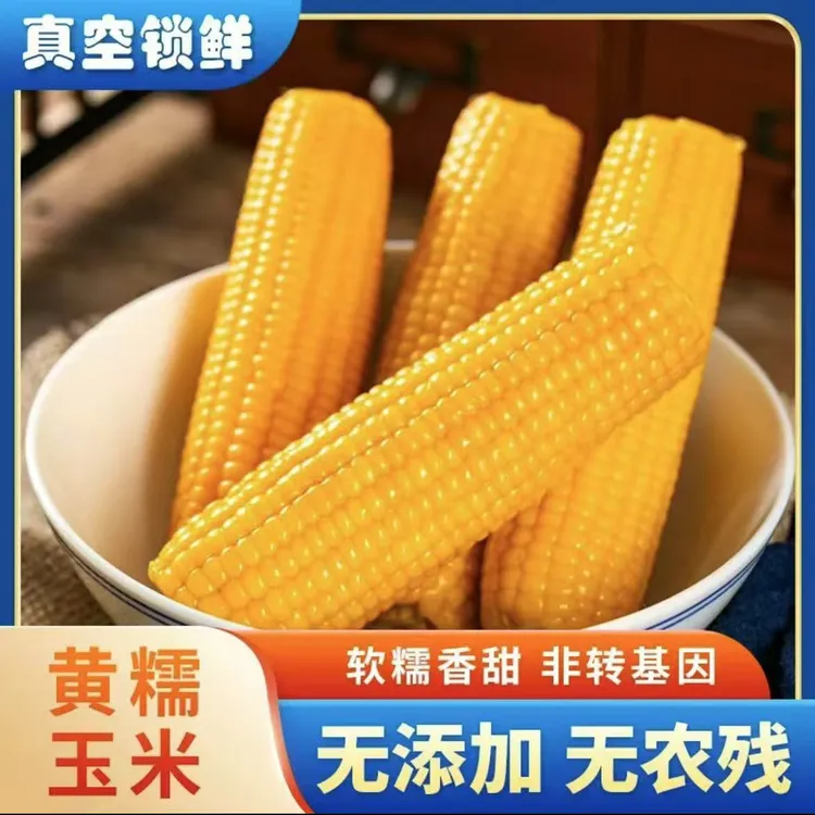 试吃2根东北头茬大棒黄糯玉米10支5.5斤