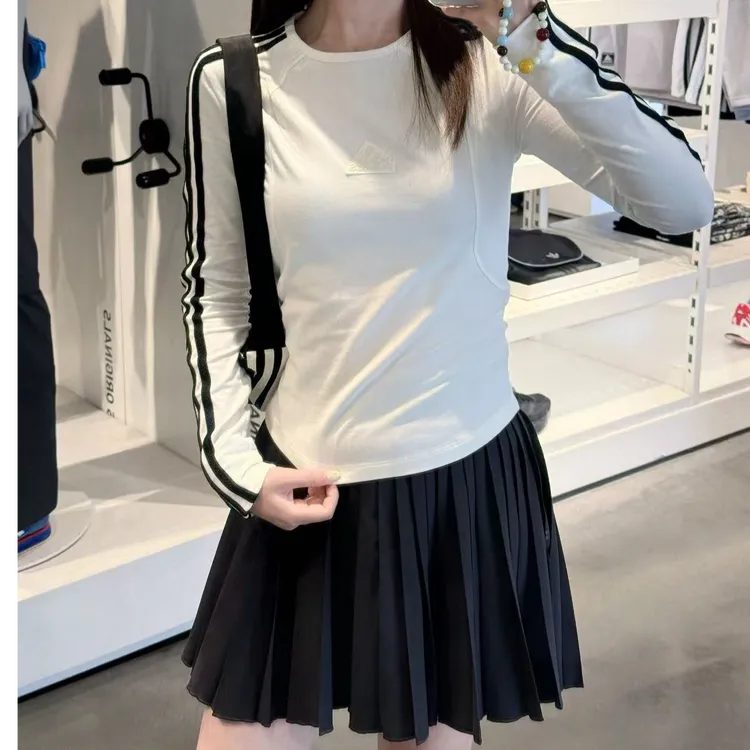 【劲浪体育】阿迪达斯休闲时尚系列TEE LS女款长袖T恤JW4643