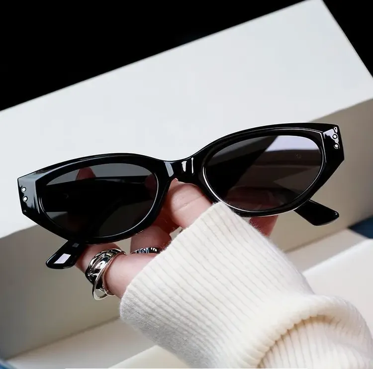 gm猫眼墨镜女款2023新款高级感复古防晒防紫外线高档近视太阳眼镜