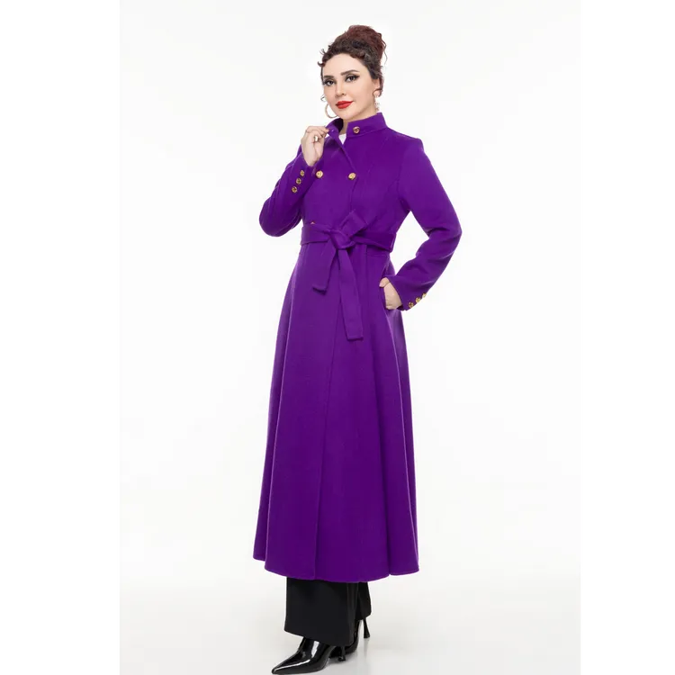 【UMIDA】2025秋冬新款气质毛呢大衣8811