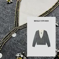 【淡雅佳人】Molly 时尚气质简约 上衣 M2025578