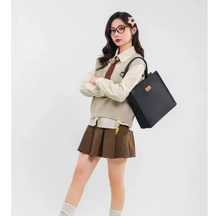 外贸撤柜款日韩单上班通勤 学生补课袋防水手提包